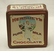 Hershey's Pure Milk Chocolate Metal Tin Can and 50 similar items