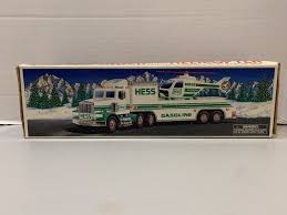 Hess 1995 1:24 Toy Truck & Helicopter w/Original Box Christmas | eBay
