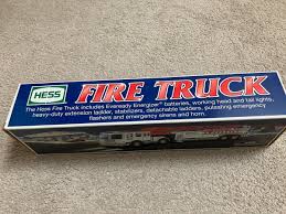 2000 HESS Toy Fire Truck, Brand New in Original Box | eBay