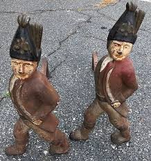 HESSIAN SOLDIERS PAIR ANTIQUE CAST IRON ...