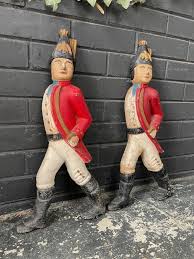 Antique Hessian Soldier Figural Cast Iron Sculptures (No ...