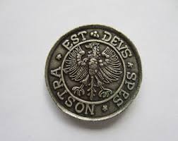 5 Metal Buttons 28 Mm, Buttons, Traditional Buttons, Coin Buttons, Shank Button, Metal Button, Coat of Arms Button, Eagle Motif, Coat Button, Uniform Button - Etsy