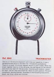 Near NOS 1970s Heuer Trackmaster Ref. 8042 Stopwatch, w/Original Box | DC Vintage Watches