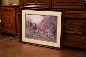 English Framed Print "Going to Cover" with Hunting and Dogs ...
