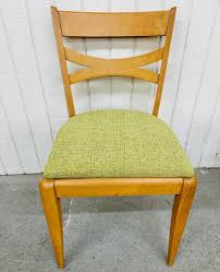 Mid-Century Modern Heywood Wakefield Champagne Dining Chairs - Set of 4 at 1stDibs