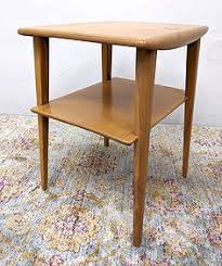 Heywood Wakefield Wicker Side Table