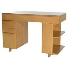 Heywood Wakefield Kneehole Desk - For Sale on 1stDibs | ludwig chest hole, heywood wakefield desk for sale, ludwig chesthole