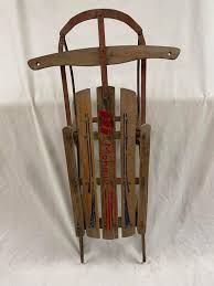 Sold at Auction: Vintage Mohawk Wooden and Metal Sled, 22 1/2 x 46 1/2 in. (57.2 x 118.1 cm.)