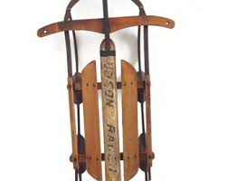 Hudson Racer Vintage Wooden Sled - Etsy