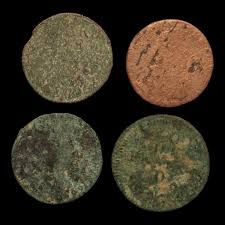 Lot of 4 Liard de France or Lorraine, Low Grade - 1600s ...