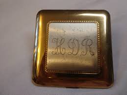 Vintage Wadsworth Compact, Initials HDR on Lid - Etsy