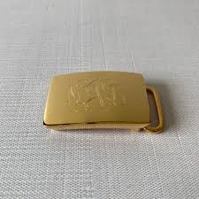 Plain Gold-Plated Belt Buckle 1-1/8″