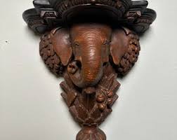 Vintage Lord Ganesha Wall Shelf, Home Decor, Indian Decor ...