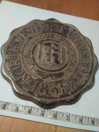 Antique plaque Northwestern University gutta percha 9 ...