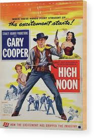 Vintage 1952 High Noon Movie Poster Western Film Art, Gary ...