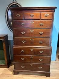 American (Philadelphia) Walnut Chest On Frame With Stocking Feet, Ca. 1750 For Sale at 1stDibs