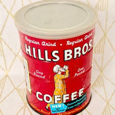 Vintage Hills Bros Red Coffee Tin One Pound - Etsy