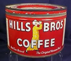 Vintage Hill Bros Coffee Tin with Lid 1 Lb San Francisco CA | eBay