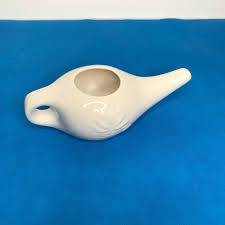 Ceramic White Neti Pot Himalayan Institute Brand | eBay