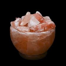 Natural Himalayan Salt Lamp From Nepal Dry Salt Bowl – Ron ...