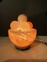 Himalayan Salt Lamp with Removable Spheres / Massage Balls | eBay