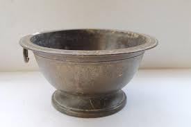 Antique Solid Brass Fine Casting Fire Burning Pit / Incense ...