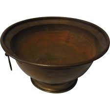 Hammered Copper Bowl German Biedermeier Early 19th ...