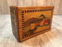VINTAGE JAPANESE WOODEN PUZZLE BOX Handmade