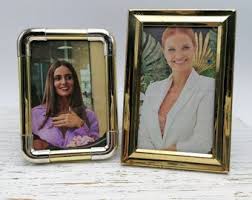 Buy Vintage Brass Table Frame, Antique Square Photo Frame ...