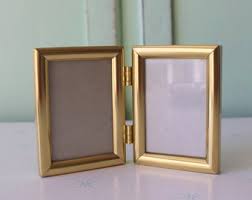 1980s Golden Rectangle Vintage Picture Frame - 4" Novelty ...