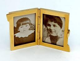Sterling Silver Gold-Plated Travel Photo Frame with Floral ...