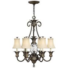 Hinkley Plantation 28" Wide Pearl Bronze 7-Light Chandelier ...