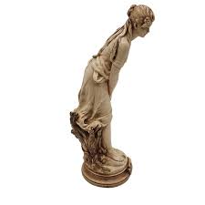 Le Ruisseau-Inspired Chalkware Statue of Girl by Alexander ...