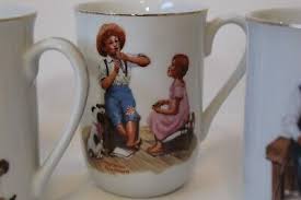 Set of 5 Vintage 1982 Norman Rockwell Museum Mugs | eBay