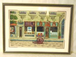 Limited Edition Klimt Style Serigraph French Russian Paris Store Front by David Farrell - Etsy