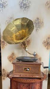 HMV Gramophone Antique,Fully Functional Working Gramophone win-up record player | eBay