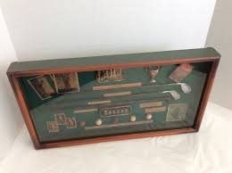 Golf History Shadowbox Display Case Wood Framed Wall ...