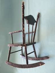 ANTIQUE TINY ROCKING CHAIR - GREAT PATINA -SUPER COLLECTIBLE ...