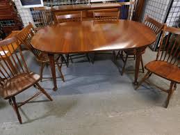 Sold at Auction: 8 Pc Early American Style Dining Room Set