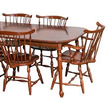 PENNSYLVANIA HOUSE Cherry Dining Table with 6 Chairs and 2 ...