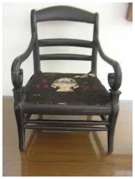 Antique French Doll Armchair: Wood, Petit Point / Antique ...