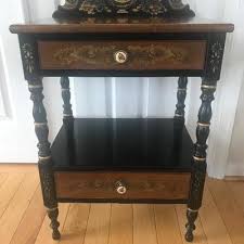 Hitchcock Black Chair w/Rush Seat | EstateSales.org