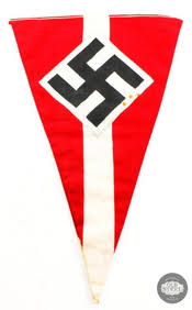 Original Wwii German Small Pennant Flag