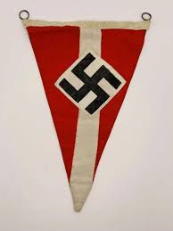WW2 German Hitler Youth Pennant. in Flags