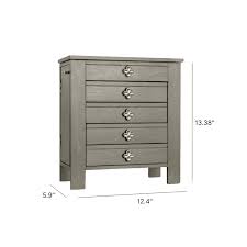 Hives and Honey Emma Wood Jewelry Chest: Modern Grey ...