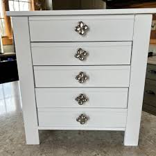 Hives & Honey Emma Wood Jewelry Chest Box Armoire Vanity ...