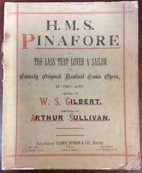1900 HMS Pinafore The Lass Gilbert & Sullivan Sheet Music ...