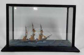 Sold at Auction: Ship Model Diorama of a Full Rigged Ship