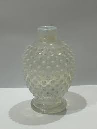 Buy Vintage Fenton Hobnail Iridescent Pearl Mini Glass Vase ...