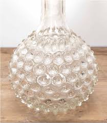 20th Century French Hobnail Glass Decanter For Sale at 1stDibs